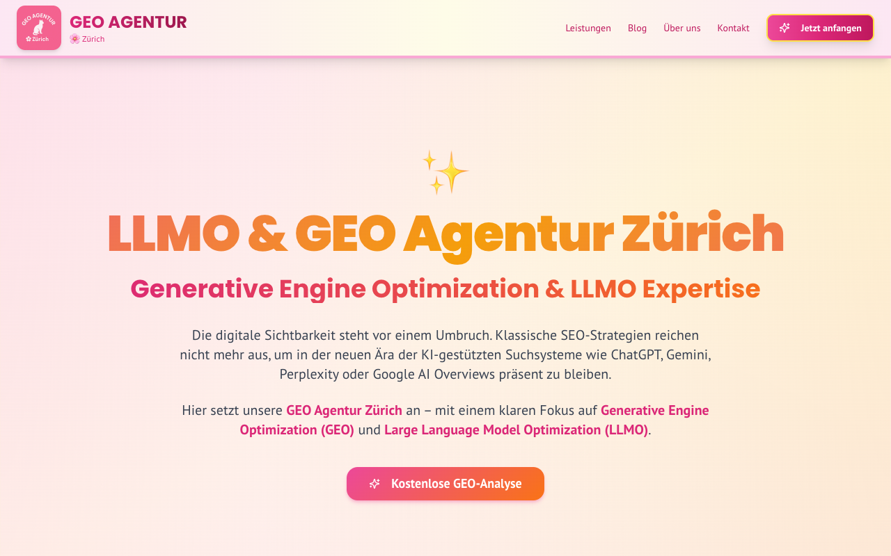GEO Agentur Zürich Profilbild